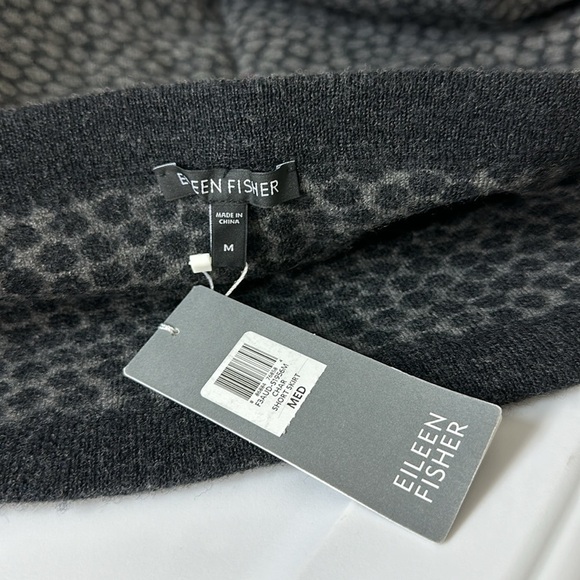 Eileen Fisher Felted Merino Dot Char Short Skirt Medium NWT - Picture 5 of 5